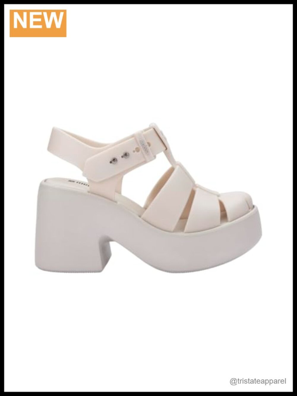 Melissa Lulu Platform Sandal Lightweight Comfortable Ankle Strap Heeled Sandal